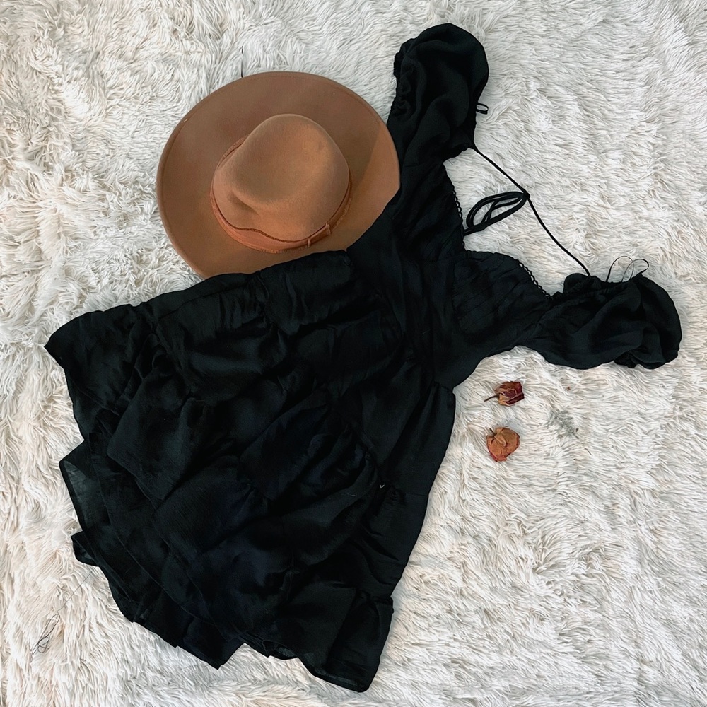 • NWT • Princess Polly Peasant Backless Mini Dress •